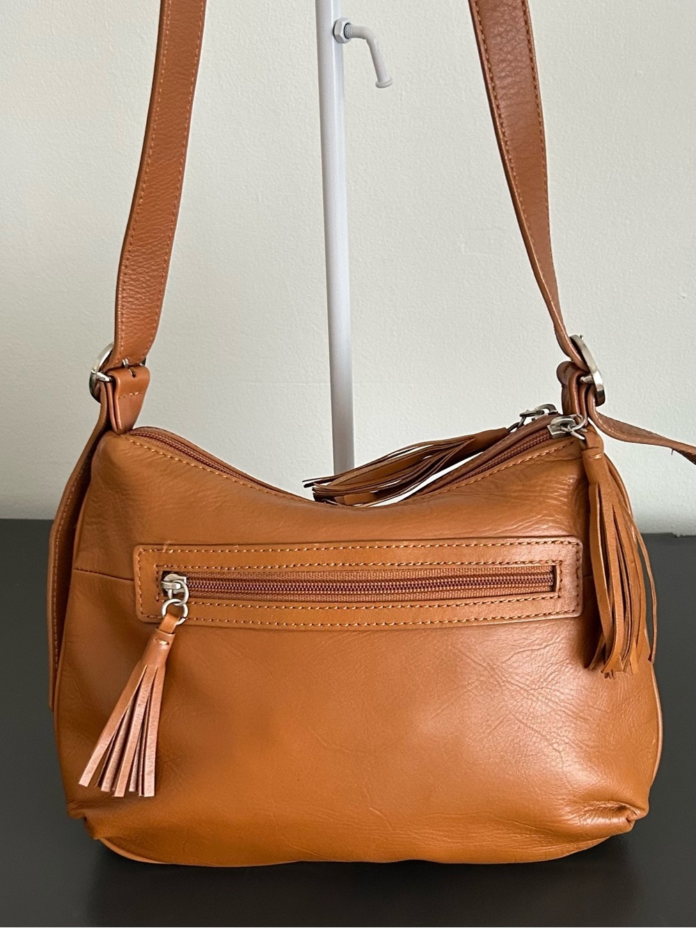 Sigrid Olsen Brown Leather Slouchy Hobo Shoulder Bag - Picture 11 of 13